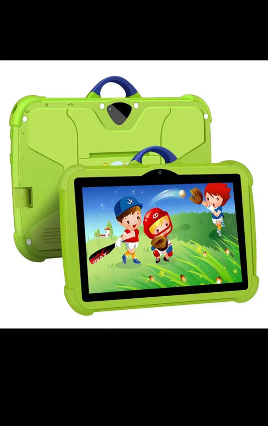 Tablette PC 7 pouces pour enfants avec coque de protection verte